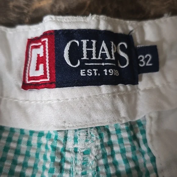 Chaps Gingham Shorts Men's 32‎ - Picture 2 of 5